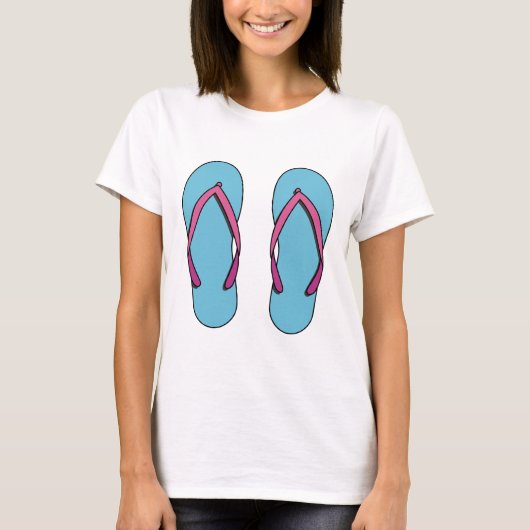 Beach Flip Flops T-shirt (Voorkant)