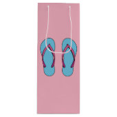 Beach Flip Flops Wijn Cadeautas (Voorkant)
