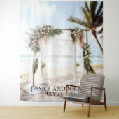 Beach Floral Arch Wandkleed (In situ)