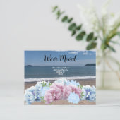 Beach Floral We hebben Briefkaart verplaatst (Staand voorkant)
