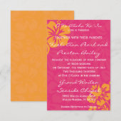 Beach Flowers - Azalea/Sinaasappel Kaart (Voorkant / Achterkant)