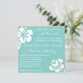 Beach Flowers - Blauwgroen Kaart (Staand voorkant)