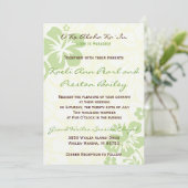 Beach Flowers - groen (5 x 7) Kaart (Staand voorkant)