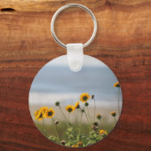 Beach Flowers op Galveston Island Sleutelhanger (Voorkant)