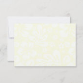 Beach Flowers RSVP - Coral Kaartje (Achterkant)
