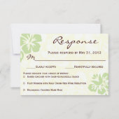 Beach Flowers RSVP - Green (Voorkant)