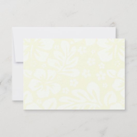 Beach Flowers RSVP Oranje en Blauwgroen (Achterkant)