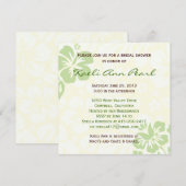 Beach Flowers Vrijgezellenfeest - Green Kaart (Voorkant / Achterkant)