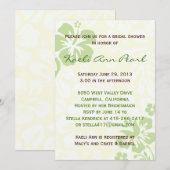 Beach Flowers Vrijgezellenfeest - Green Kaart (Voorkant / Achterkant)