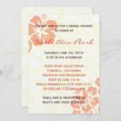 Beach Flowers Vrijgezellenfeest - Koraal Kaart (Voorkant / Achterkant)