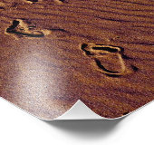 Beach Footprint Foto Afdruk (Hoek)