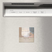 Beach,Foots,Waves - op maat gemaakt Magneet (Insitu (Vaatwasser))