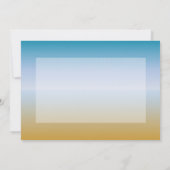 Beach Footstep Dank je blanco kaart (Achterkant)