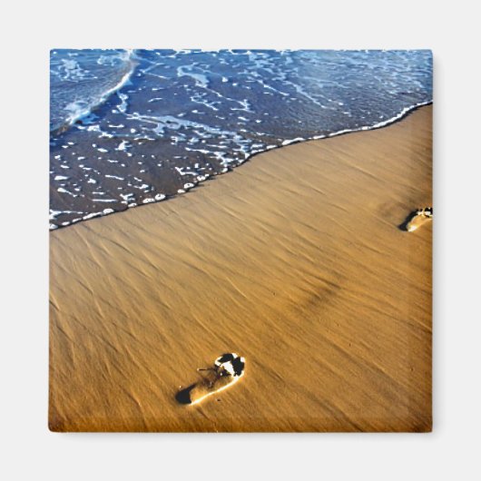 Beach Footstep Magneet (Voorkant)