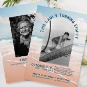 Beach  Foto 80e verjaardag Open Huis Kaart