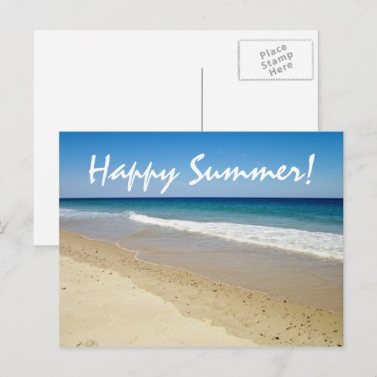 Beach foto briefkaart (Voorkant / Achterkant)