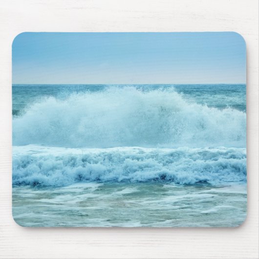 Beach foto Crashing Waves Blue Ocean Beach Muismat (Voorkant)