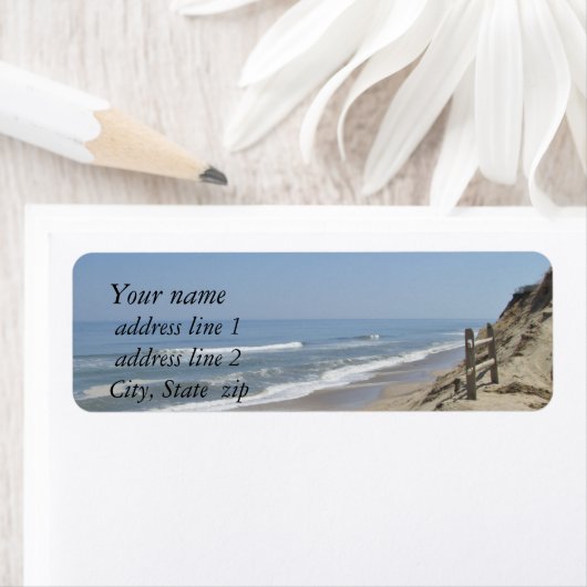 Beach foto etiket (Insitu)