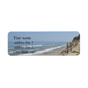 Beach foto etiket