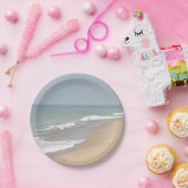 Beach foto papieren bordje (Feest)