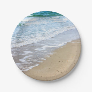 Beach foto papieren bordje