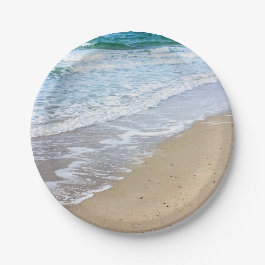 Beach foto papieren bordje (Voorkant)