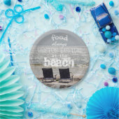 Beach foto papieren bordje (Feest)