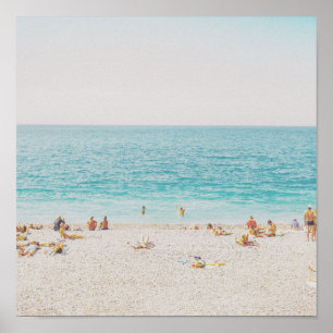 Beach foto Retro Poster