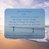 Beach foto Serenity Prayer Ocean Magneet