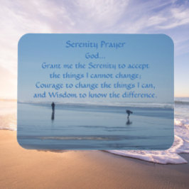 Beach foto Serenity Prayer Ocean Magneet
