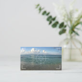 Beach fotografie visitekaartje (Staand voorkant)