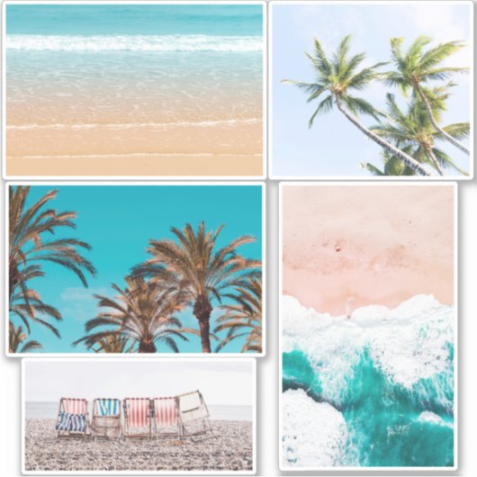 Beach Foto's Sticker (Voorkant)
