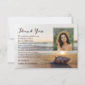 Beach | Fotosympathie Hartelijk dank Bedankkaart (Voorkant)