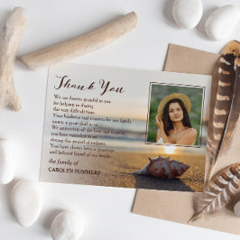 Beach | Fotosympathie Hartelijk dank Bedankkaart