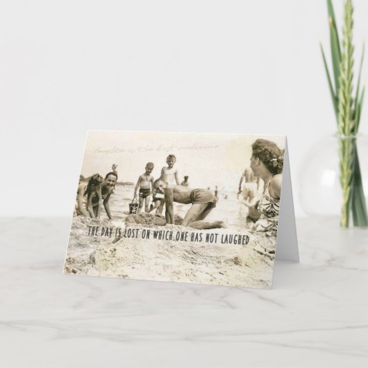 BEACH FROLICS WENSKAART BEDANKKAART (Voorkant)