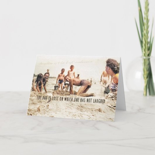 BEACH FROLICS WENSKAART BEDANKKAART (Voorkant)