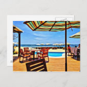 Beach Front Briefkaart (Voorkant / Achterkant)