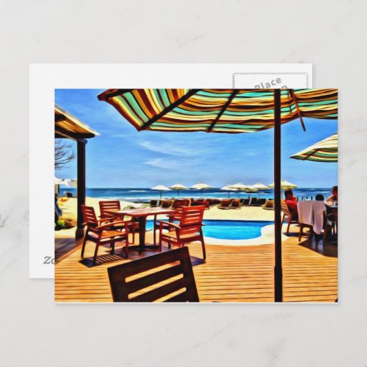 Beach Front Briefkaart (Voorkant / Achterkant)