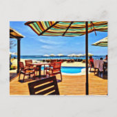 Beach Front Briefkaart (Voorkant)