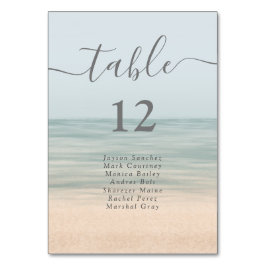 Beach Front  Hawaiian Weddenschap Table Kaart