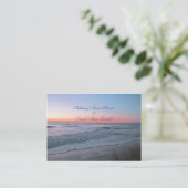 Beach Front Uitzicht Direction-kaarten Visitekaartje (Staand voorkant)