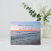 Beach Front Uitzicht Weddenschap Kaart (Staand voorkant)