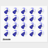 Beach Fun Blue Name Sticker (Vel)
