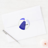 Beach Fun Blue Name Sticker (Envelop)