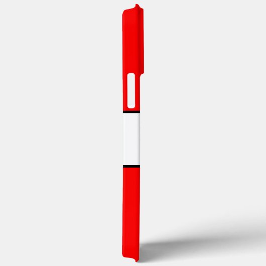 BEACH Fun Bold Helder Rood Witte Zomer Strepen Case-Mate iPhone Case (Achterkant / Rechts)