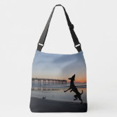 "Beach Fun Hondenliefhebbers Crossbody Tas (Voorkant)