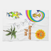 Beach Fun Kitchen Hand Towel Theedoek (Horizontaal)