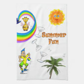 Beach Fun Kitchen Hand Towel Theedoek (Verticaal)