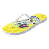 Beach Fun Surfer Yellow Teenslippers (Schuin)