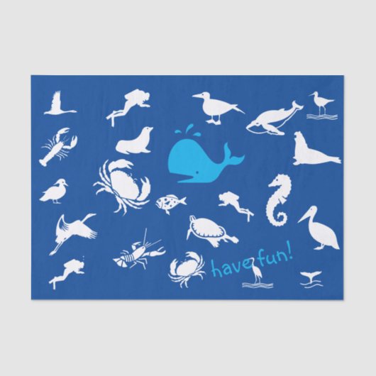 Beach Fun Tissuepapier (Voorkant)